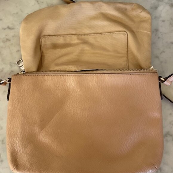 COACH East/West Pop Crossbody Tan Purse Adjustable Shoulder Bag F52881 - Picture 14 of 17